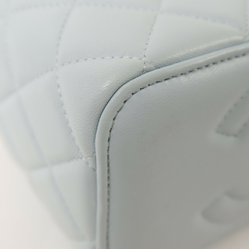 CHANEL 羊皮皮革Vanity Case金扣鏈帶肩背袋-11