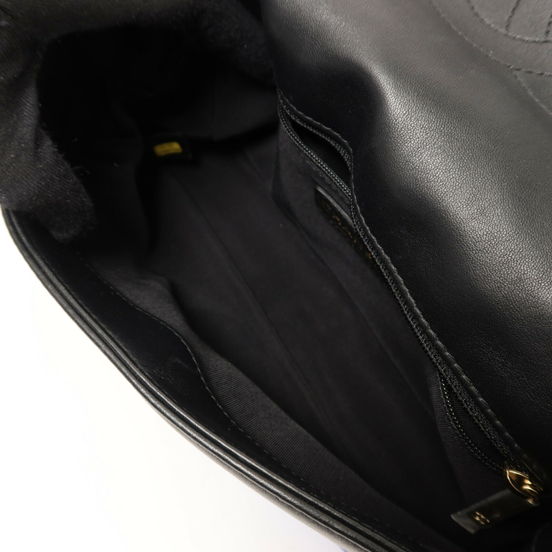 CHANEL 羊皮皮革Chain Shoulder金扣鏈帶肩背袋-4