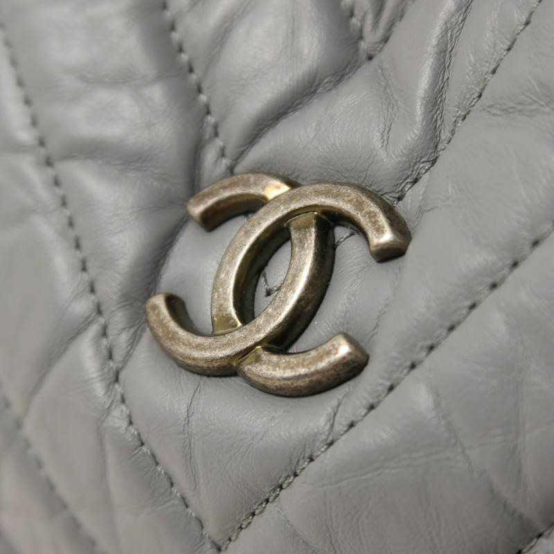 CHANEL 牛皮皮革Gabrielle BackPack鏈帶背包-8