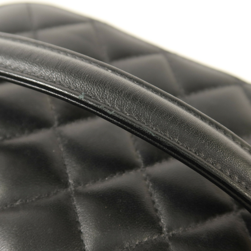 CHANEL 羊皮皮革Vanity Case金扣鏈帶手挽肩背兩用袋-15