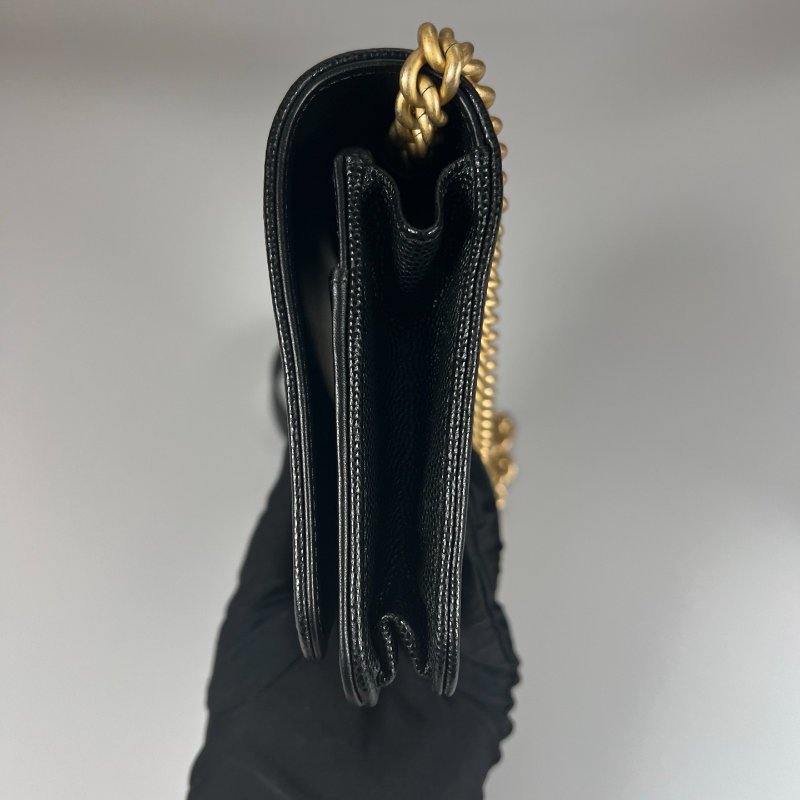 CHANEL BOY WOC荔枝 黑 晶片款-3