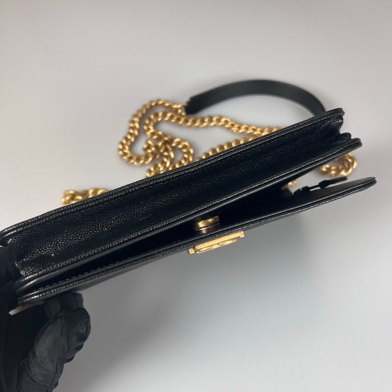 CHANEL BOY WOC荔枝 黑 晶片款-4