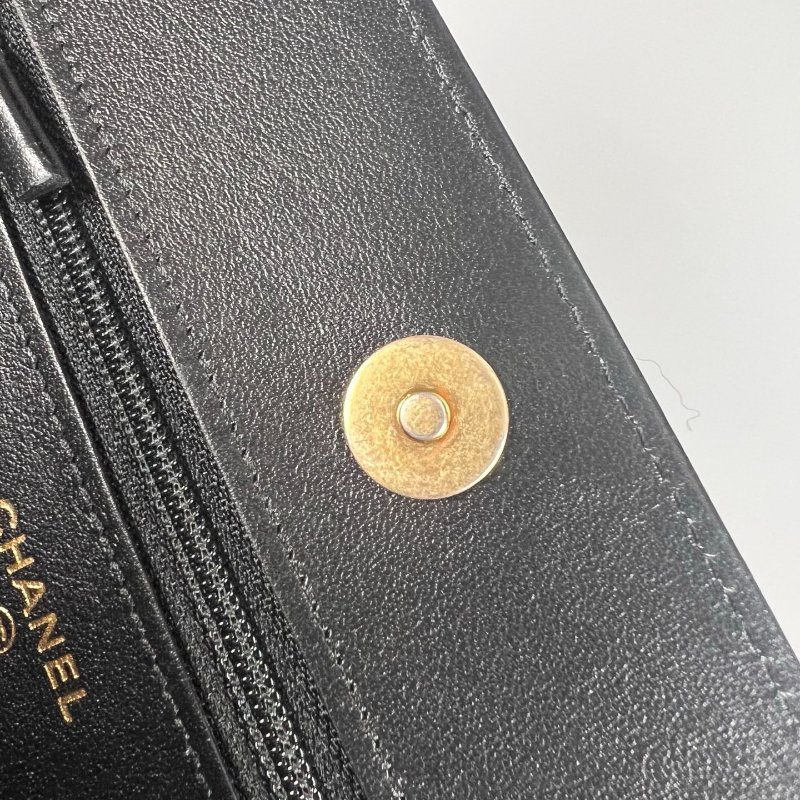 CHANEL BOY WOC荔枝 黑 晶片款-9