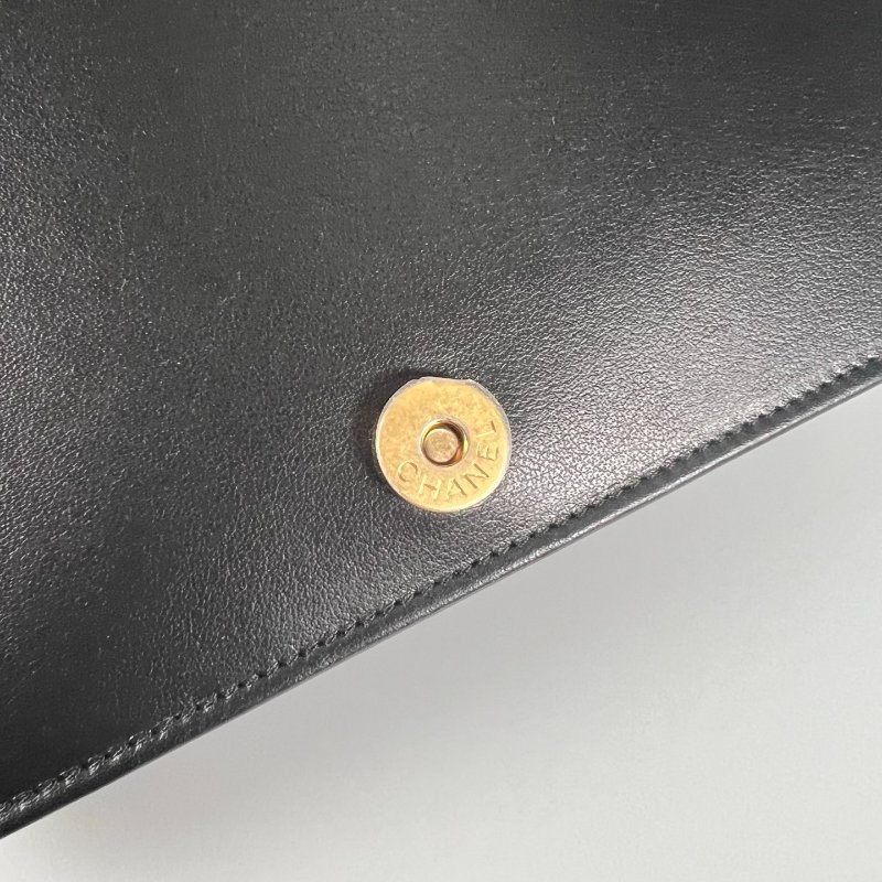 CHANEL BOY WOC荔枝 黑 晶片款-10