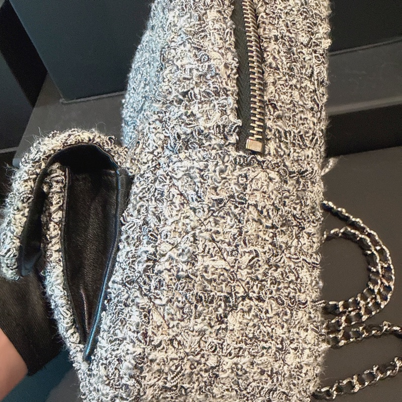 Chanel✨2024 粗花呢雙肩包mini小書包-2