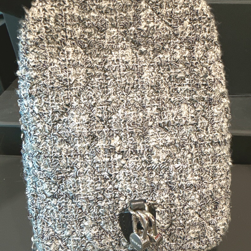 Chanel✨2024 粗花呢雙肩包mini小書包-4