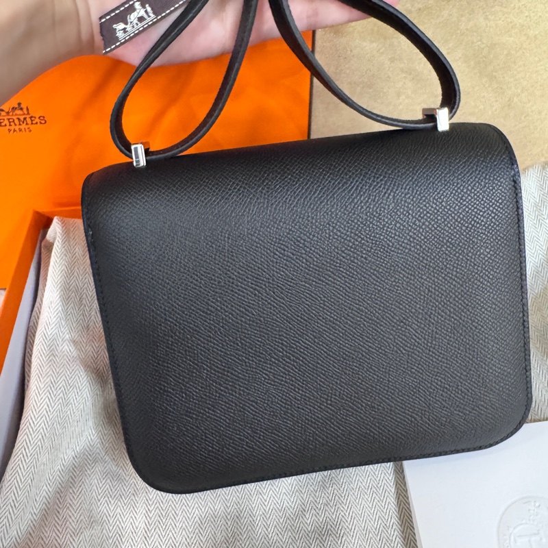 ［ 金剛色全配釋出 ］Hermes Constance III Mini黑Epsom銀釦康康 W刻 全新離櫃-1