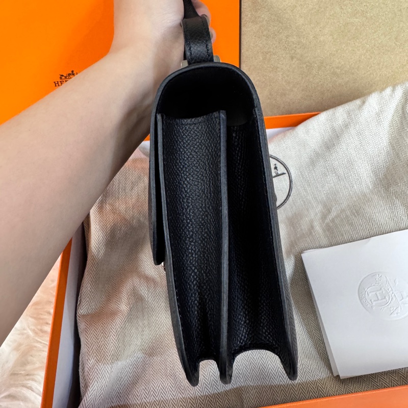 ［ 金剛色全配釋出 ］Hermes Constance III Mini黑Epsom銀釦康康 W刻 全新離櫃-2