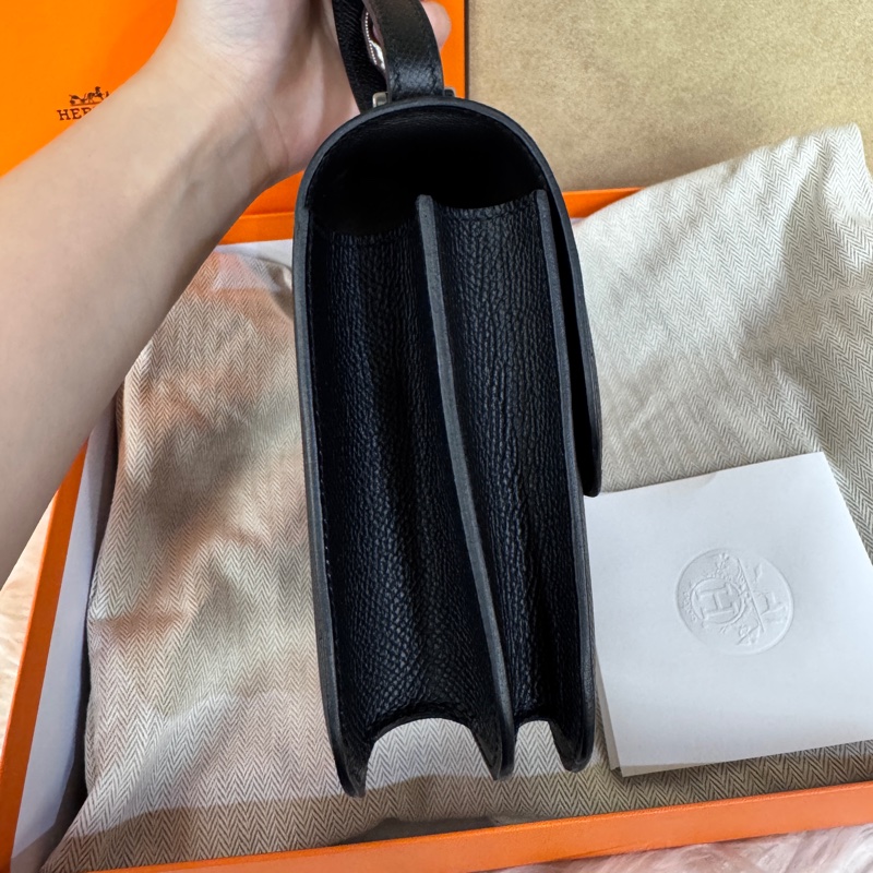 ［ 金剛色全配釋出 ］Hermes Constance III Mini黑Epsom銀釦康康 W刻 全新離櫃-3