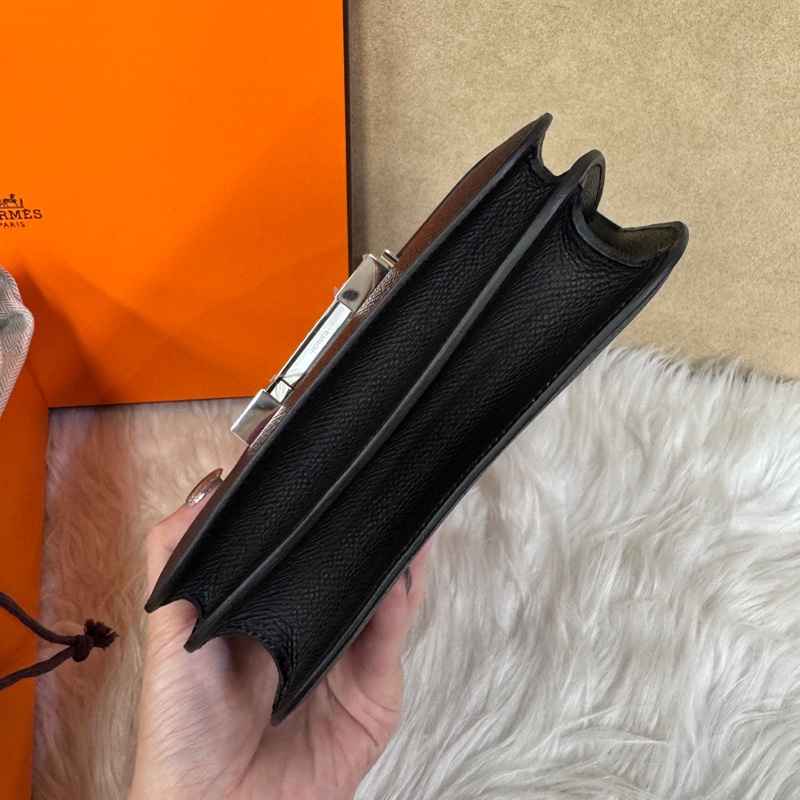 ［ 金剛色全配釋出 ］Hermes Constance III Mini黑Epsom銀釦康康 W刻 全新離櫃-4