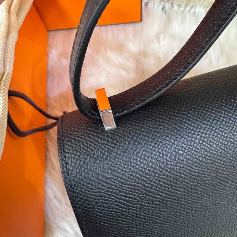［ 金剛色全配釋出 ］Hermes Constance III Mini黑Epsom銀釦康康 W刻 全新離櫃-6