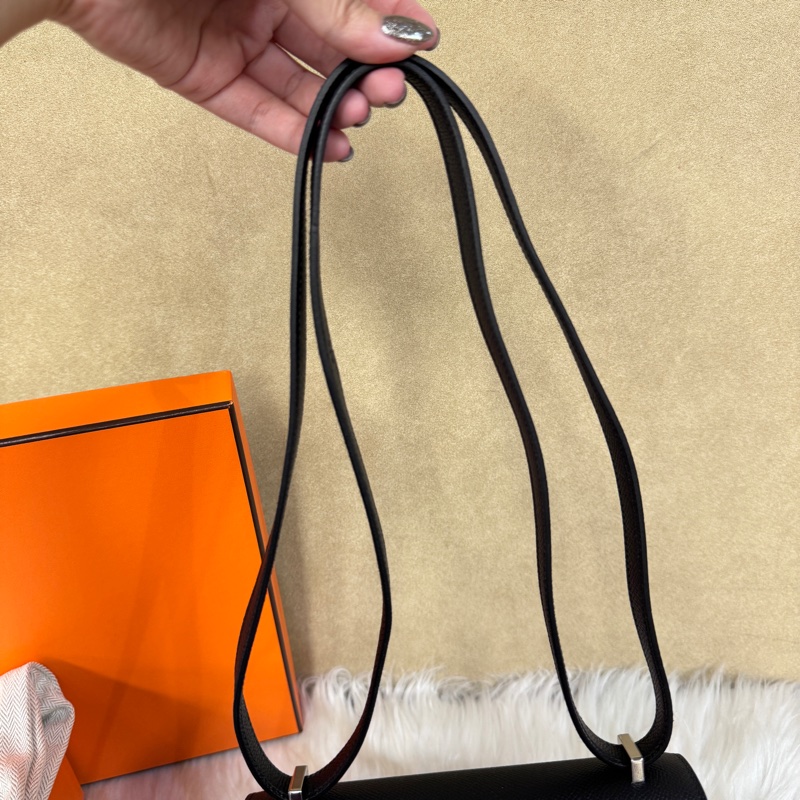 ［ 金剛色全配釋出 ］Hermes Constance III Mini黑Epsom銀釦康康 W刻 全新離櫃-8