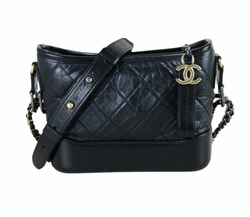 「JL精品代購」9新 Chanel 香奈兒 黑流浪包-3