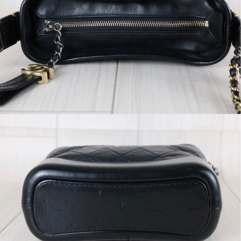 「JL精品代購」9新 Chanel 香奈兒 黑流浪包-6