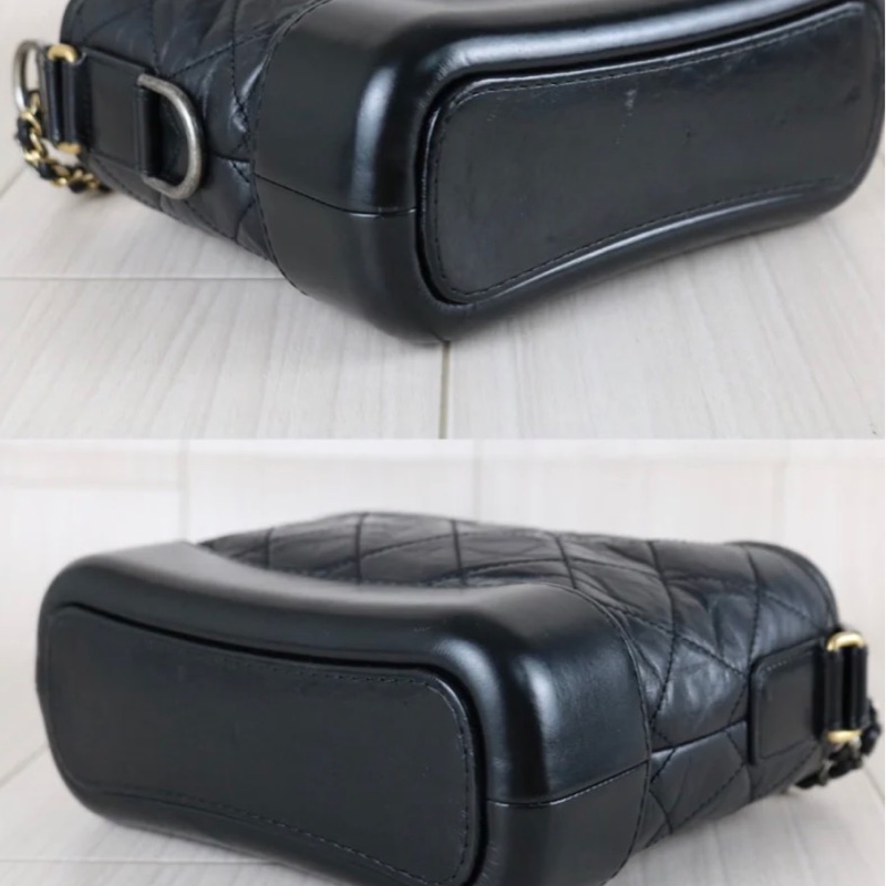 「JL精品代購」9新 Chanel 香奈兒 黑流浪包-7