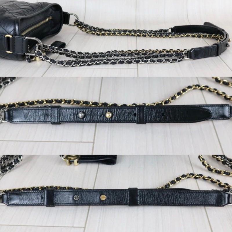 「JL精品代購」9新 Chanel 香奈兒 黑流浪包-12