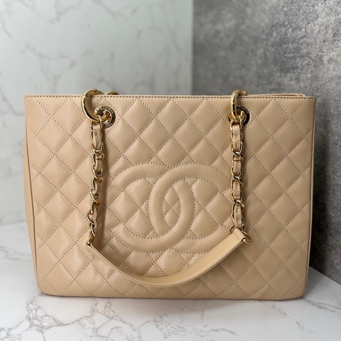 香緹國際精品 877 Chanel GST 豆腐包 裸色超質感 包況好