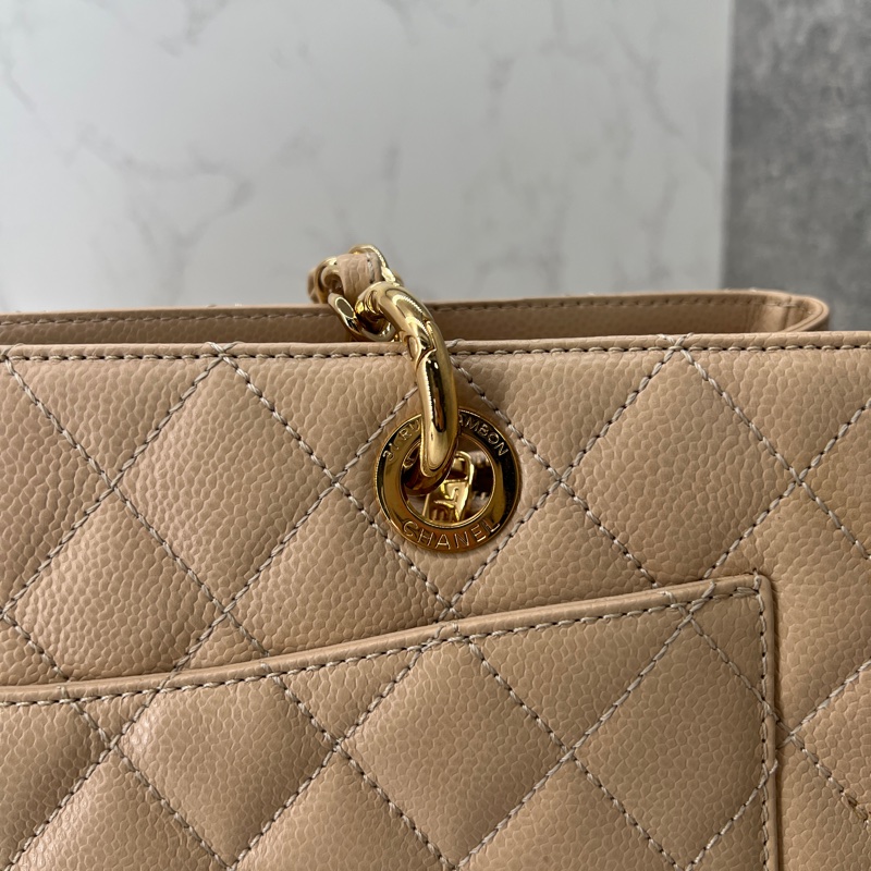 香緹國際精品 877 Chanel GST 豆腐包 裸色超質感 包況好-6