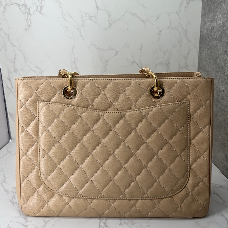 香緹國際精品 877 Chanel GST 豆腐包 裸色超質感 包況好-8