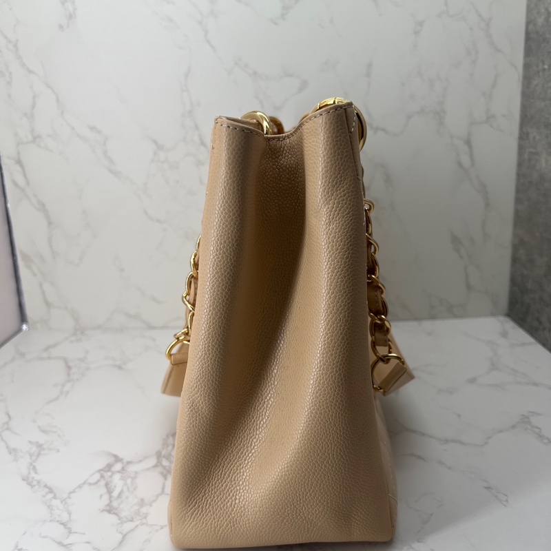 香緹國際精品 877 Chanel GST 豆腐包 裸色超質感 包況好-9