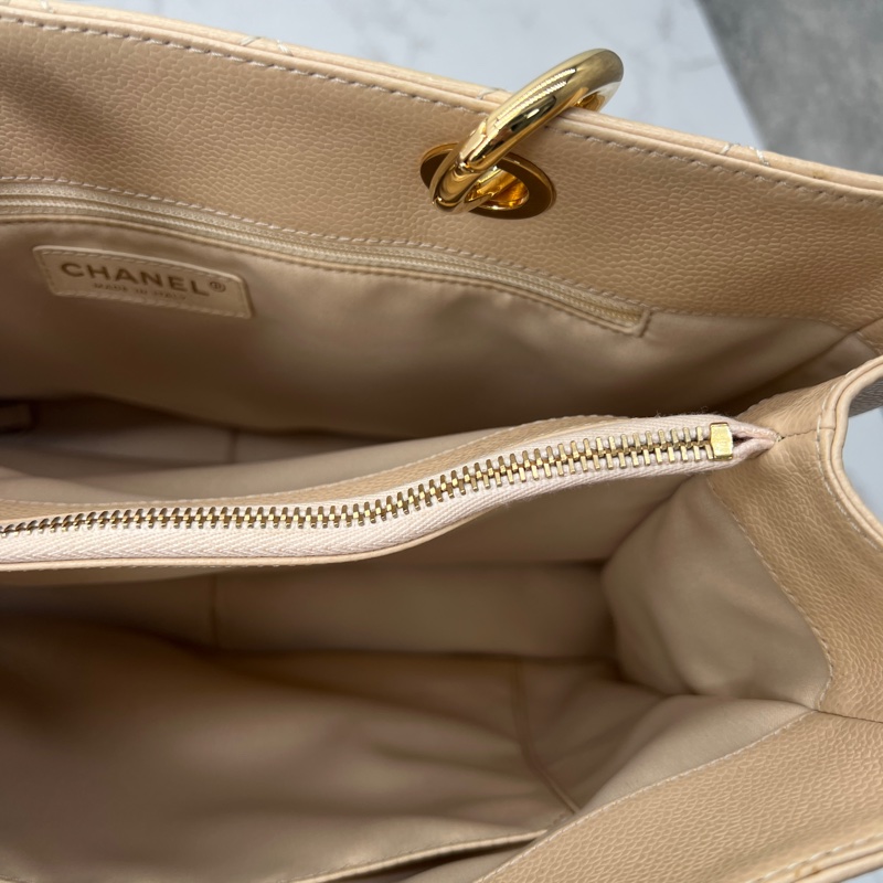 香緹國際精品 877 Chanel GST 豆腐包 裸色超質感 包況好-14