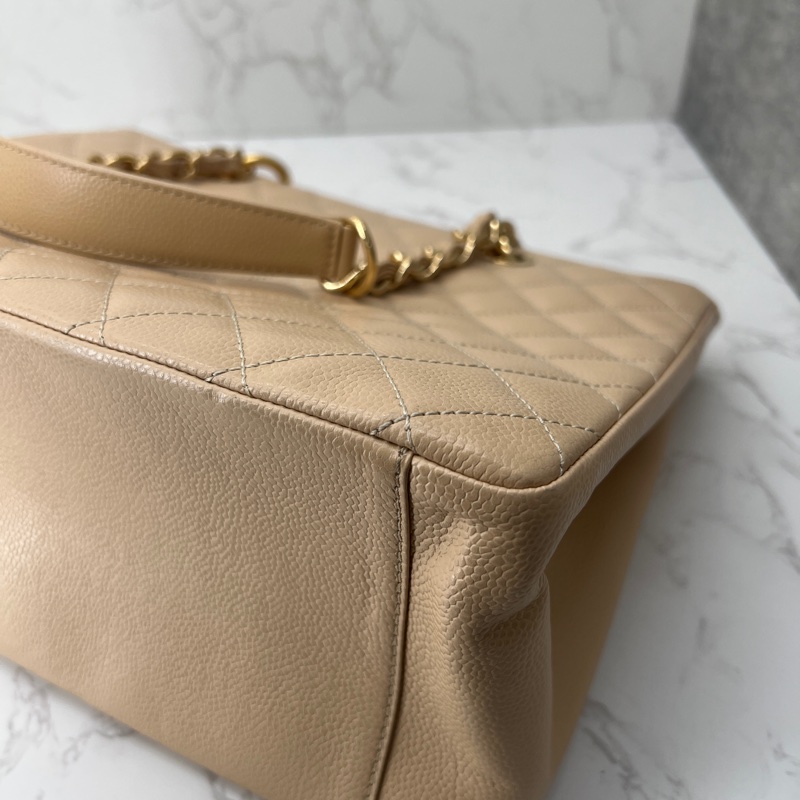 香緹國際精品 877 Chanel GST 豆腐包 裸色超質感 包況好-16