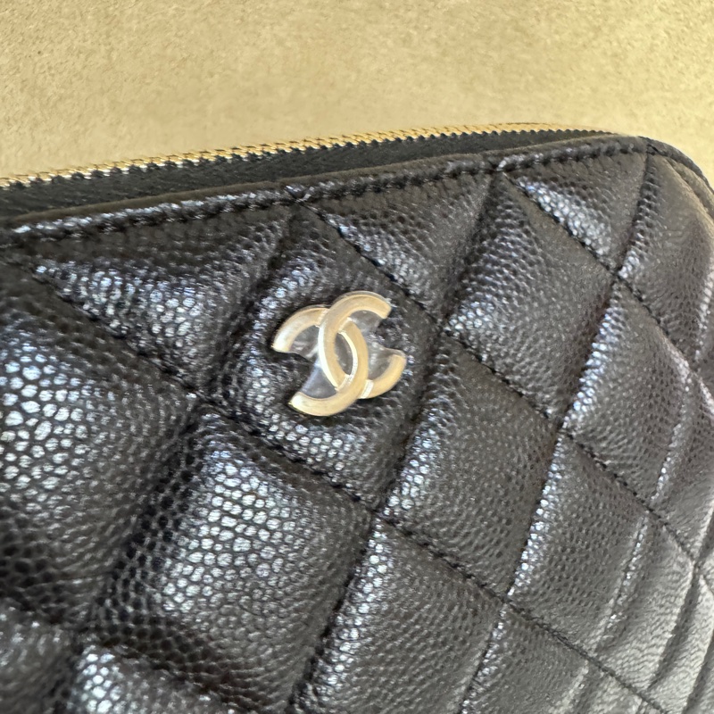 [ 24年全新全配未使用 ］Chanel 黑金荔枝皮鏈帶貝殼包 鏈帶晚宴包-5