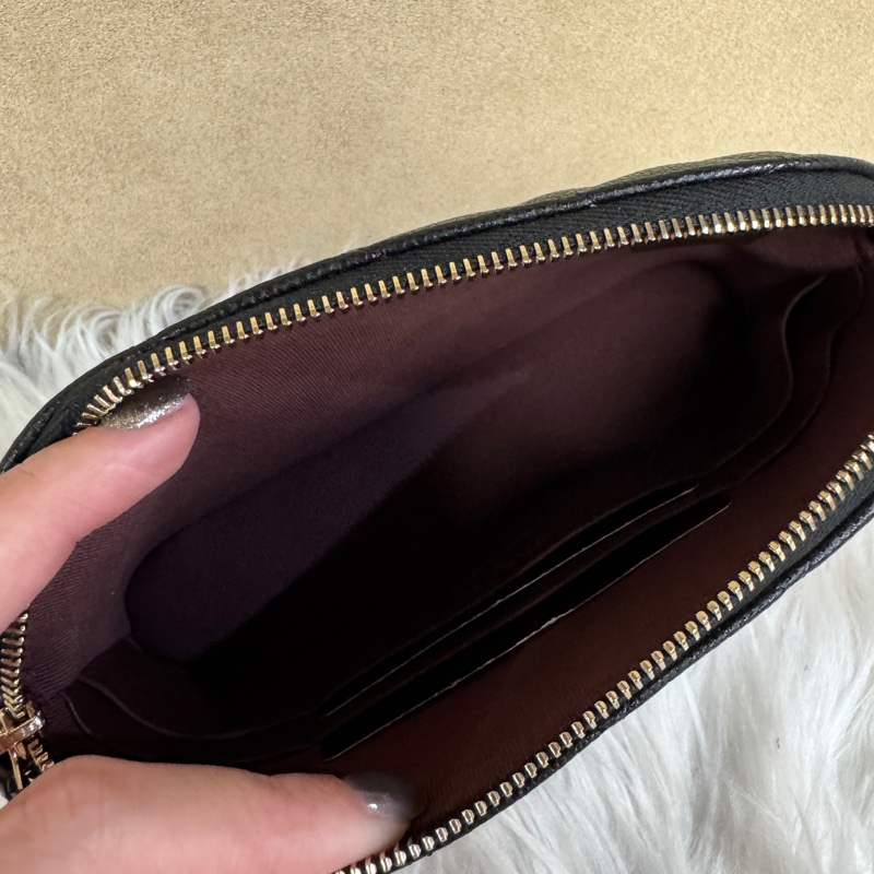 [ 24年全新全配未使用 ］Chanel 黑金荔枝皮鏈帶貝殼包 鏈帶晚宴包-7