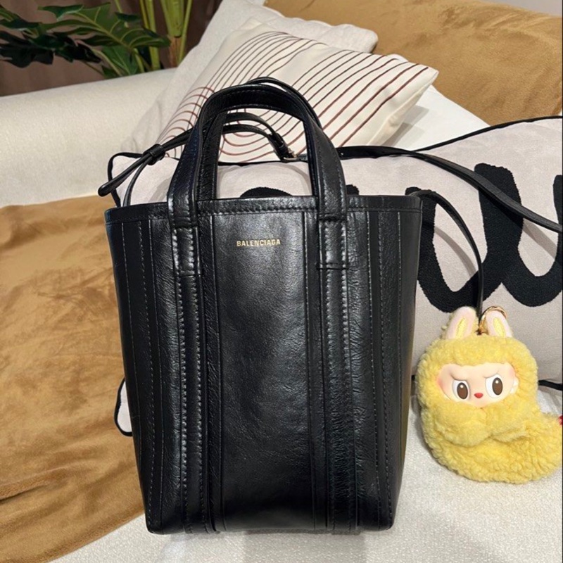 Balenciaga Shoulder Tote Bag Black-0