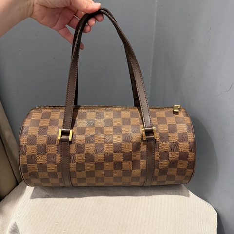 Louis Vuitton LV 棋盤格 巴比龍 圓筒包 肩背包  手提包