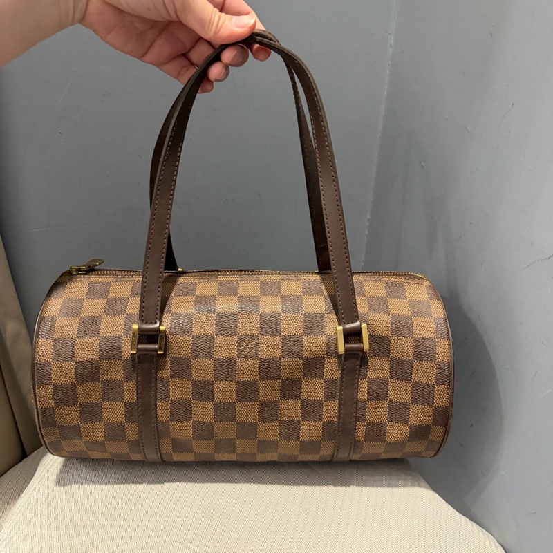 Louis Vuitton LV 棋盤格 巴比龍 圓筒包 肩背包  手提包-1