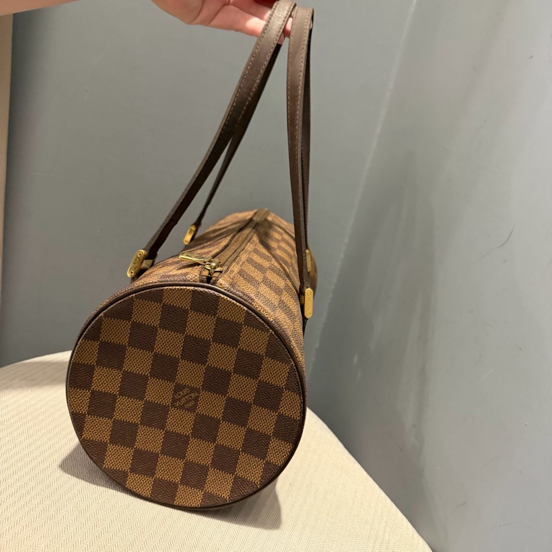 Louis Vuitton LV 棋盤格 巴比龍 圓筒包 肩背包  手提包-3