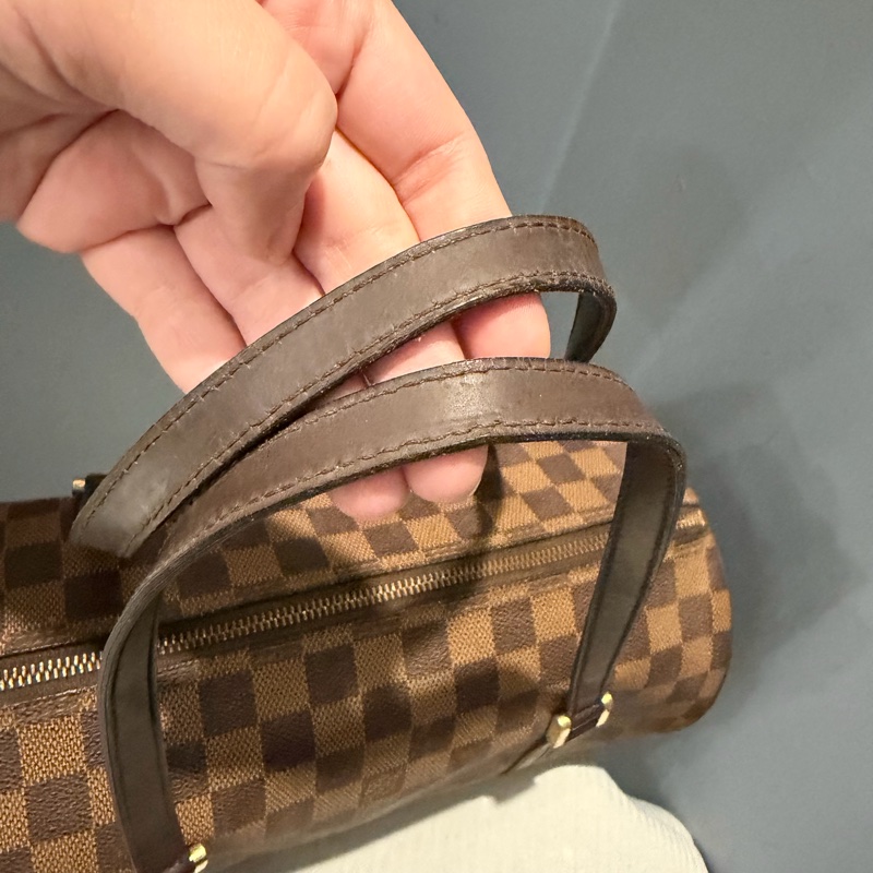 Louis Vuitton LV 棋盤格 巴比龍 圓筒包 肩背包  手提包-5