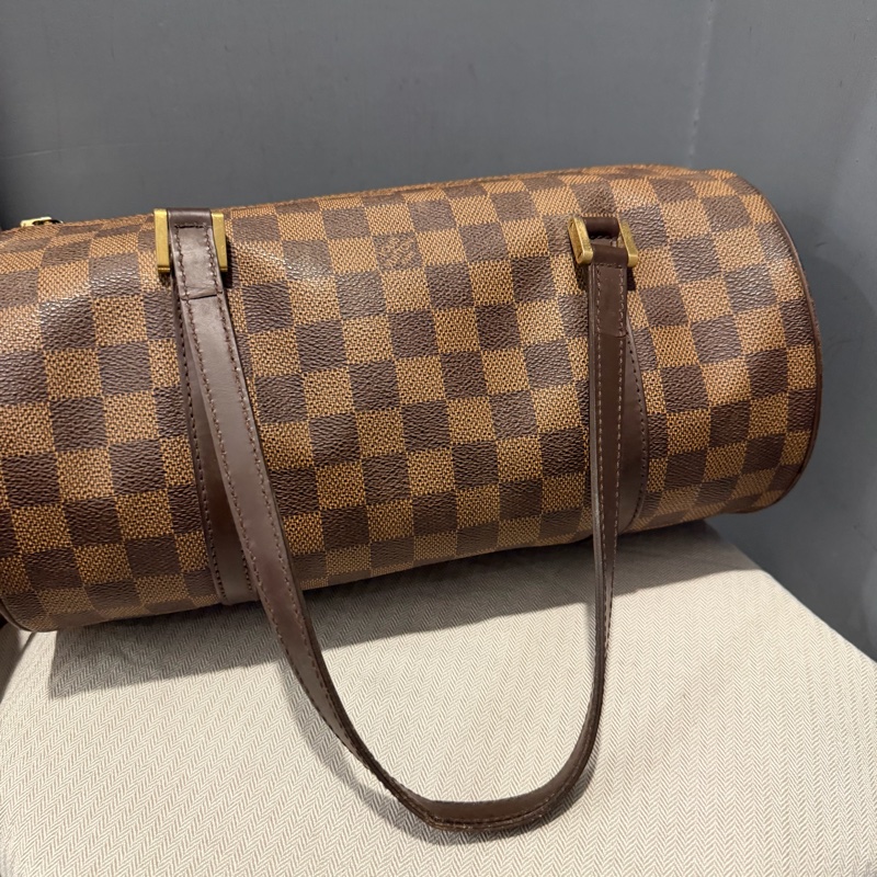 Louis Vuitton LV 棋盤格 巴比龍 圓筒包 肩背包  手提包-14