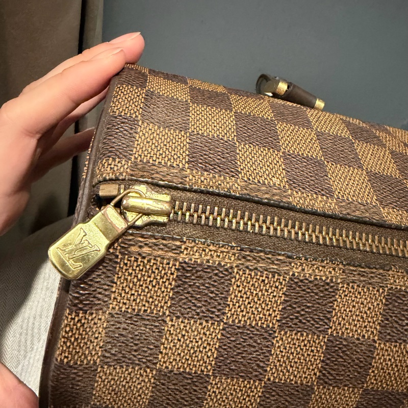 Louis Vuitton LV 棋盤格 巴比龍 圓筒包 肩背包  手提包-17