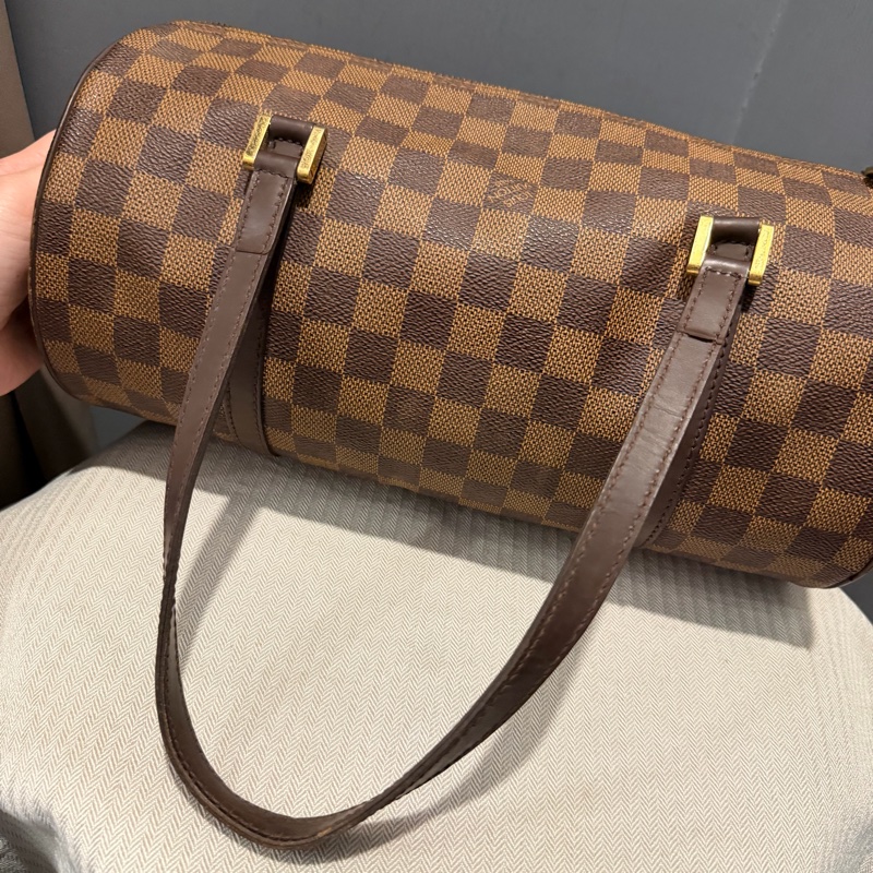 Louis Vuitton LV 棋盤格 巴比龍 圓筒包 肩背包  手提包-25