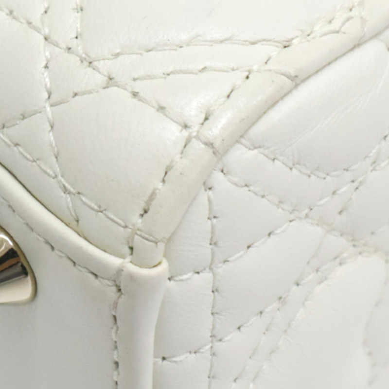 米白色 羊皮 Lady Dior Small 兩用包 情人節限定【Dior 迪奧 】 M0538ONGH-15