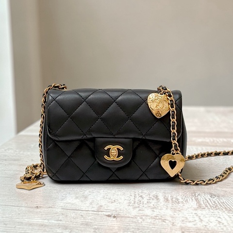莉亞精品♡Chanel 愛心鏈條包 二手美包