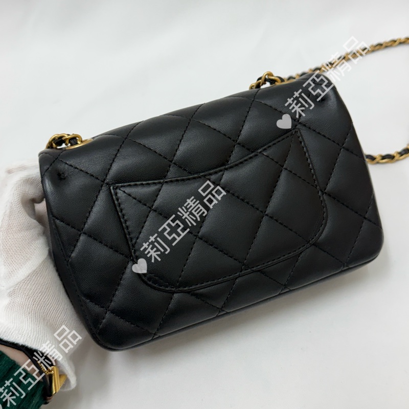 莉亞精品♡Chanel 愛心鏈條包 二手美包-3