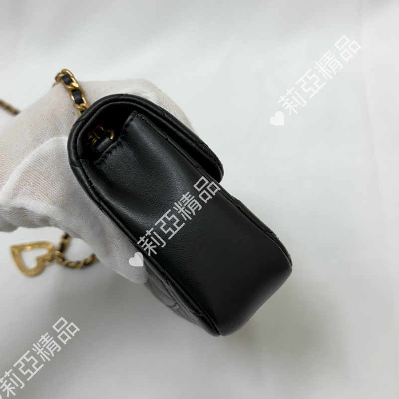 莉亞精品♡Chanel 愛心鏈條包 二手美包-7