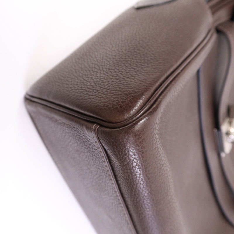 HERMES Barenia皮革Kelly Messenger GM銀扣肩背袋Rouge H-5