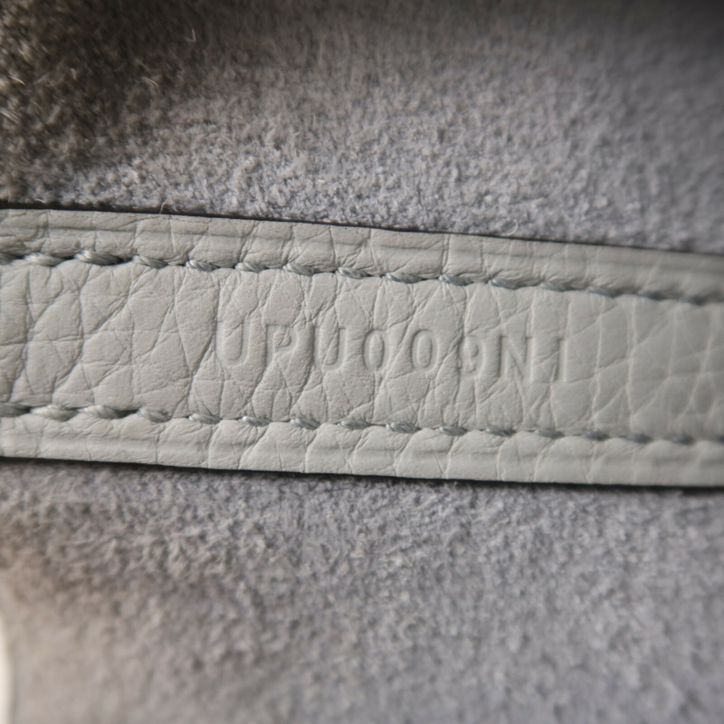 HERMES Clemence皮革Picotin PM銀扣手挽袋Bleu Pale-6