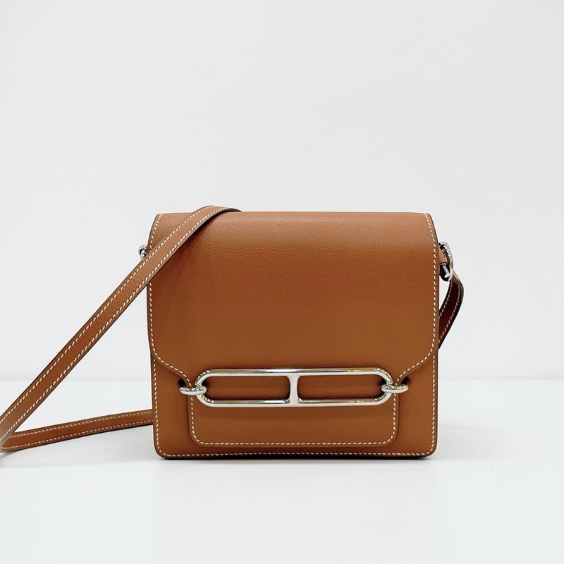 莉亞精品♡ Hermes mini Roulis金棕銀 B刻 99新-0