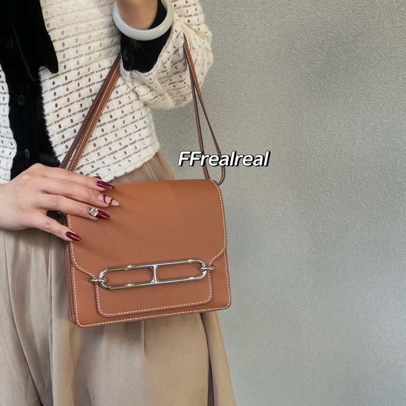 莉亞精品♡ Hermes mini Roulis金棕銀 B刻 99新-1