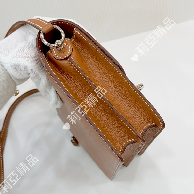 莉亞精品♡ Hermes mini Roulis金棕銀 B刻 99新-6