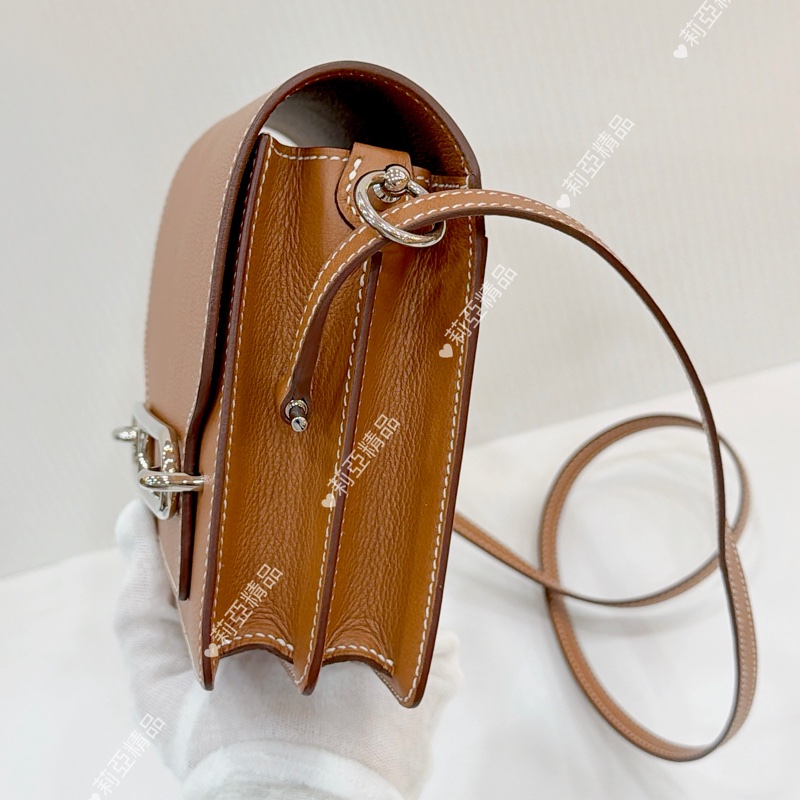 莉亞精品♡ Hermes mini Roulis金棕銀 B刻 99新-7