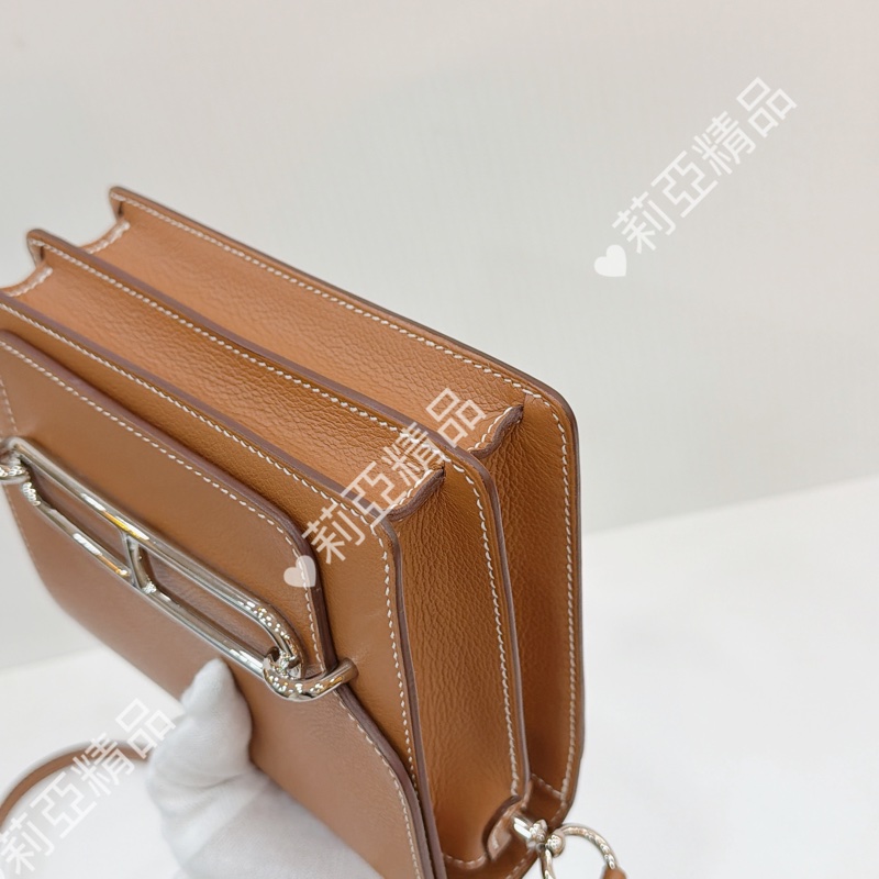 莉亞精品♡ Hermes mini Roulis金棕銀 B刻 99新-11
