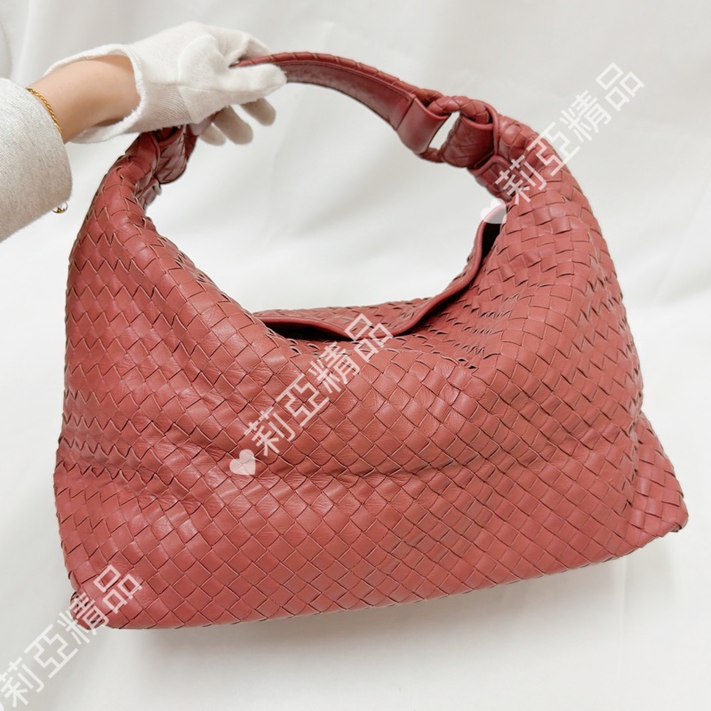 莉亞精品♡ BV 編織手提包 乾燥玫瑰粉 二手美包-3