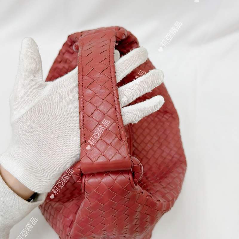 莉亞精品♡ BV 編織手提包 乾燥玫瑰粉 二手美包-7