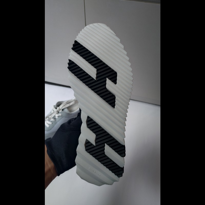 Hermes 淺灰藍麂皮+布休閒運動鞋-16